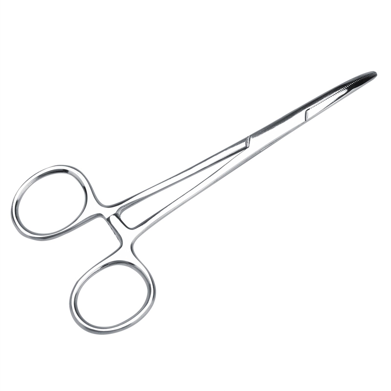 POCREATION Dog Ear Powder Dog Ear Powder Pet Ear Hair Tweezers, Stainless Steel Curved Tip Ear Hair Tweezers Stainless Steel Pet Dog Cat Ear Hair Tweezers Curved Tip Cleaning Clamp (S 7.9In)