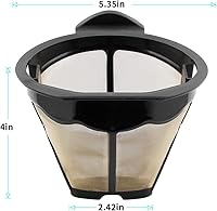 Vista 2 de Piezas de repuesto 2 filtros permanentes de café reutilizables, compatibles con cafetera Ninja CM305, CP301, CP307C, CM401