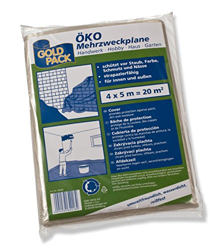 Or Pack 89506 certifié Bâche à usages multiples en de recyclage Basse Densité 4 x 5 m, Type 30 Cover