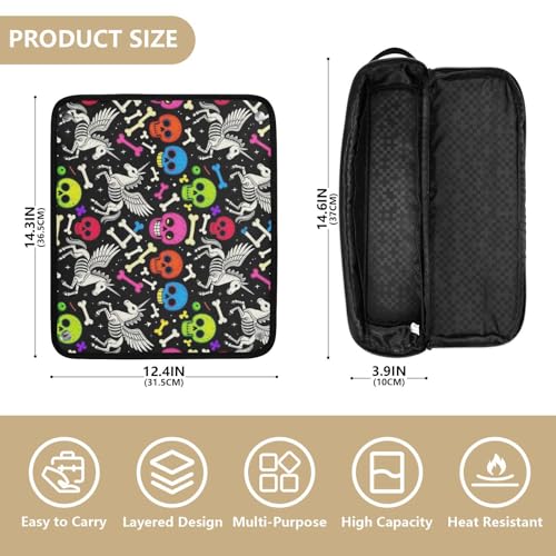 Estuche de viaje 2 en 1 con protector térmico para planchas y rizadores miniatura 4