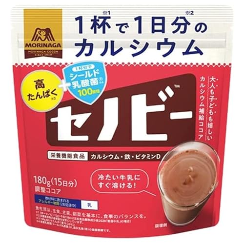 森永製菓 セノビー 180g ココア 飲料 粉末 栄養機能食品 せのびー 調整ココア カルシウム 【商標登録番号 第6585805】 (1個)
