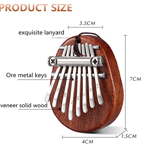 Mini Piano Kalimba, Piano à Pouce 8 Touches Exquis avec Cordon, Piano Musical Marimba Portable pour Enfants, Adultes… - Les Beatles, Paul McCartney, John Lennon, RIngo Starr, George Harrison Mini Piano Kalimba, Piano à Pouce 8 Touches Exquis avec Cordon, Piano Musical Marimba Portable pour Enfants, Adultes… – Image 3