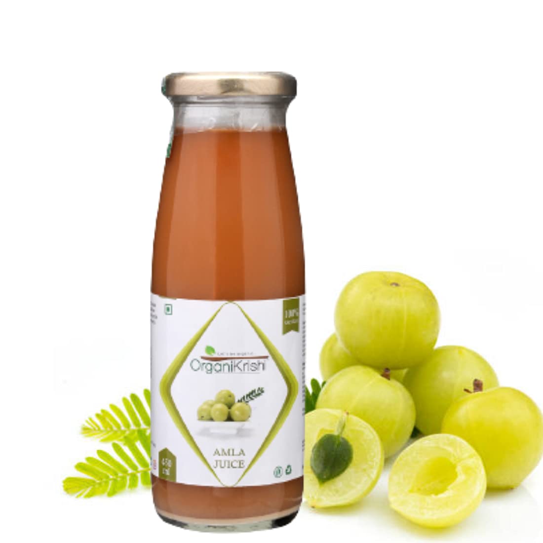 OrganiKrishi Amla Juice in Glass bottle | Nellikai Amalki Juice | No Added Sugar or Artificial Flavors (B09C4QR6FZ) Amazon Price History, Amazon Price Tracker
