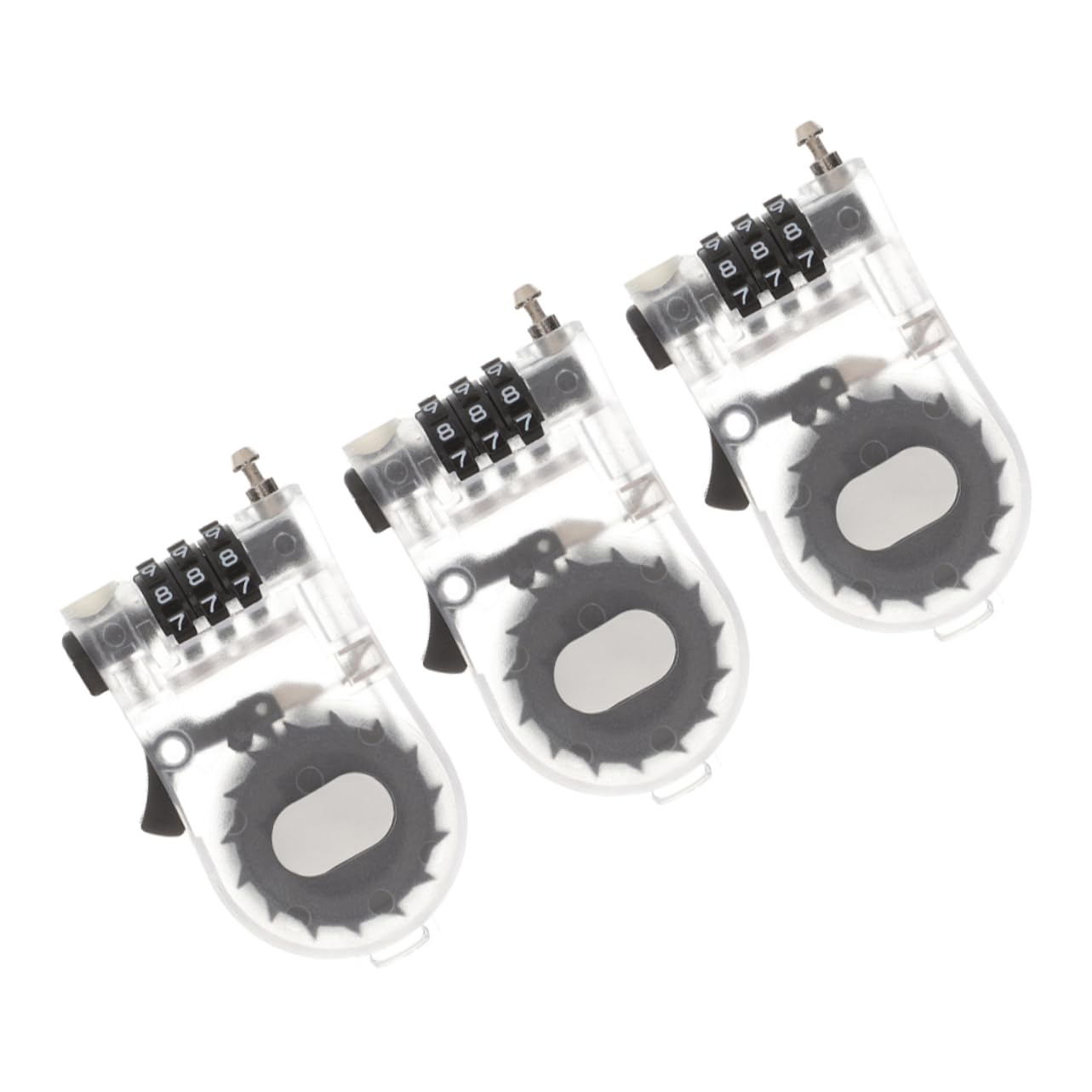 BESPORTBLE 12pièces Anti- Ski Lock Avec Câble Rétractable Plastique Verrouillage Sécurisé Pour Snowboard Et Vélo Accessoire De Sécurité Pour Activités Extérieures