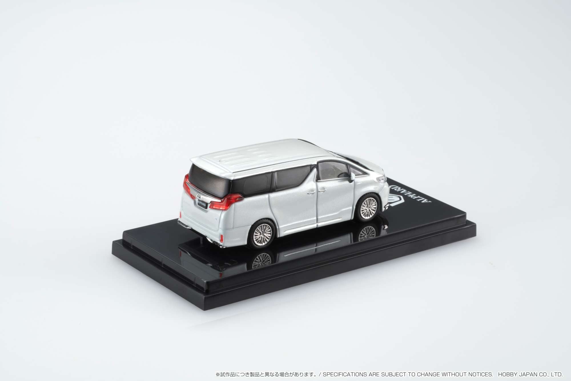 HJ64 1/64 Toyota Alphard HYBRID (H30W) Custom Version White Pearl