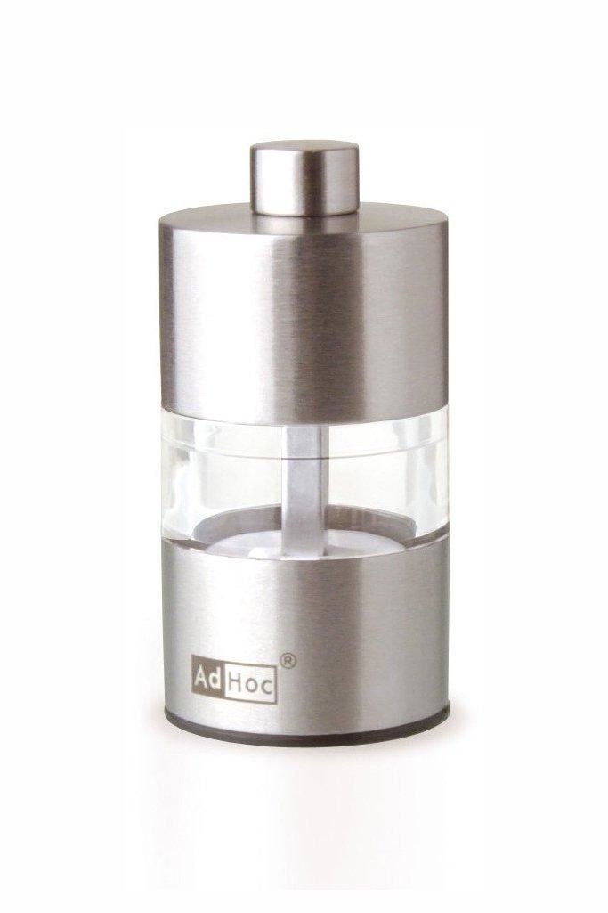 Kai Silver/Clear Adhoc Mp30 Minimill Salt Or Pepper Mill | Stainless Steel/Acrylic | Ceracut Ceramic Grinder, Compact | (H) 62 Mm X (D) 32 Mm | | Includes 1 X Mill