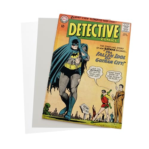 Image of BCW Premium Silver Age Comic Premade Bags with Backer Boards | 7 ⅛ inch x 10 inch | Pre-Loaded & Archival Comic Sleeves and Boards | Crystal Clear Storage for Collectors (Non-Resealable) (250 Pack)