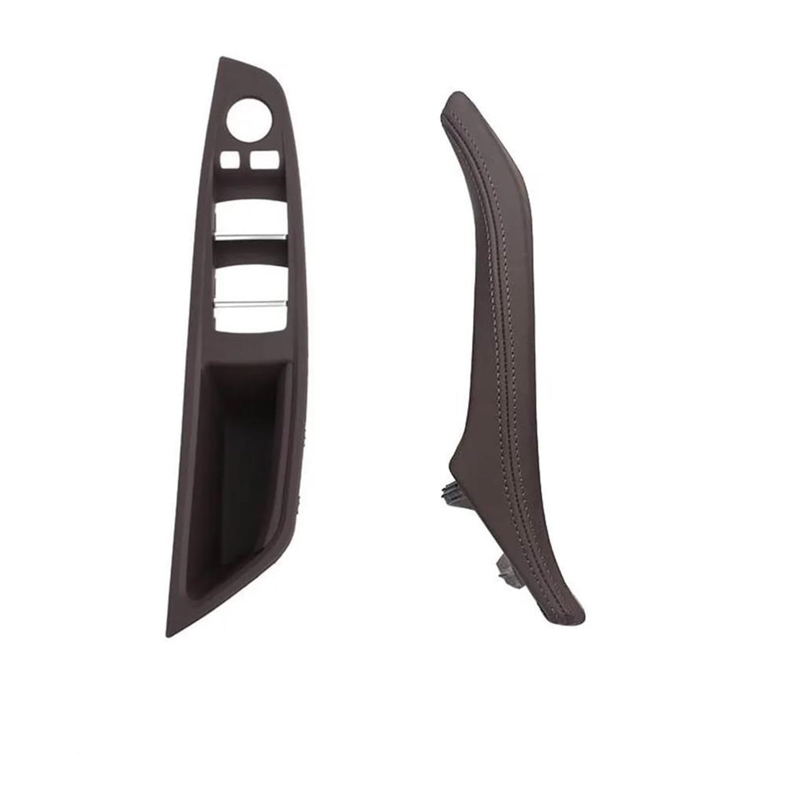 YUEYZHK Leather Interior Door Pull Handle Assembly Set for BMW 5 Series F10 F11 F18 520 523 525 528 530 535(Voka)
