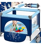 Kidiz Babybox, opvouwbaar, kinderbed, reisbed inklapbaar vanaf de geboorte tot 15 kg, zijkanten.