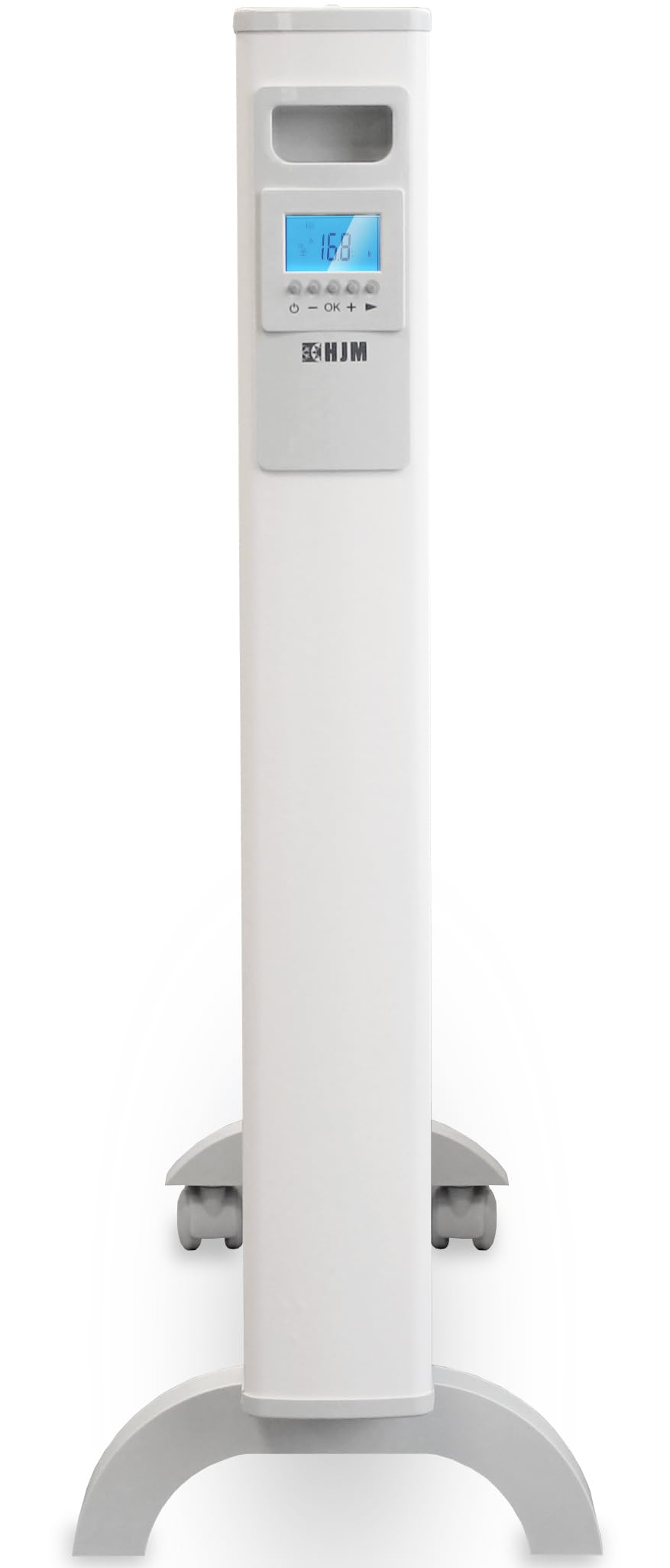 HJM Emisor Térmico de Bajo Consumo AMS 1500, Calor Rápido, Programación 24/7, Funciones de Ahorro, Turbo Programable, 1500W, Blanco