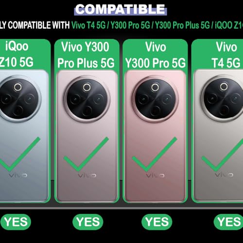Image of Shockproof Case Compatible with Vivo T4 5G / Y300 Pro 5G | Full Camera Protection | TPU Flexible Back Cover for Vivo T4 5G / Y300 Pro 5G / Y300 Pro Plus 5G / iQOO Z10 5G (Graphite Grey)
