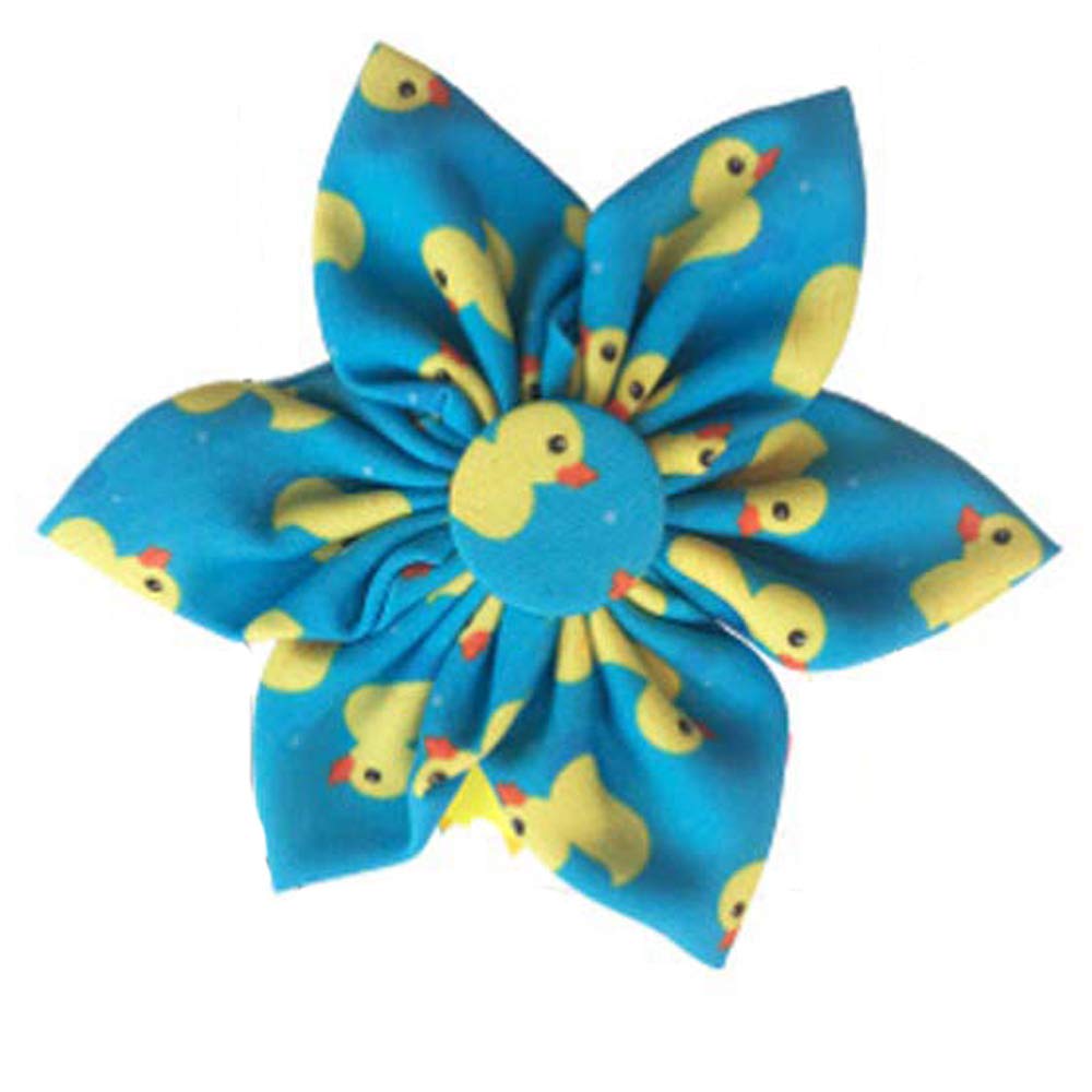 Huxley & Kent Pet Pinwheel | Lucky Ducky (Large) | Easter Spring Collar Accessory for Dogs/Cats | Bow Collar Attachment | Cute, Comfortable Accessory | H&K Pinwheel for Pets