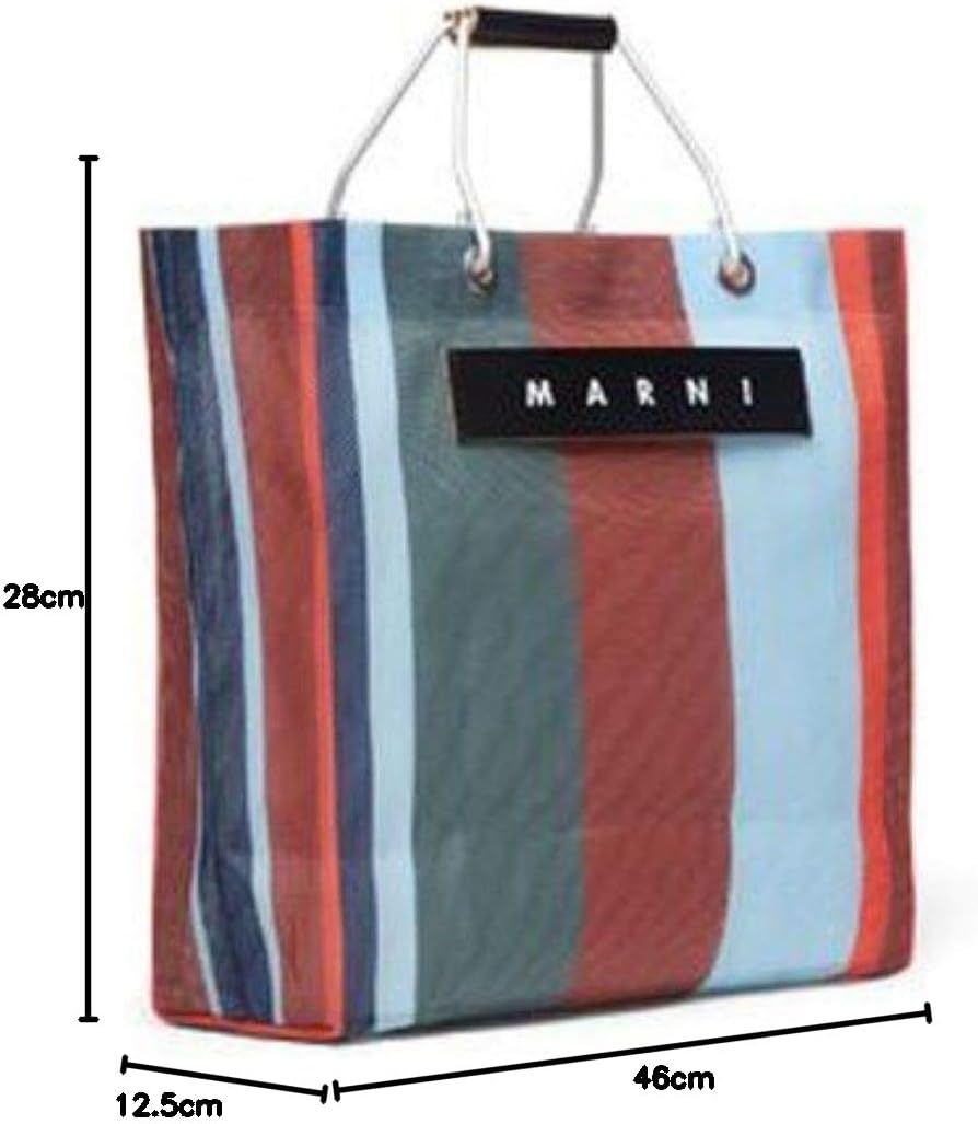 マルニ] トートバッグ ストライプ ナイロン マルニ バック