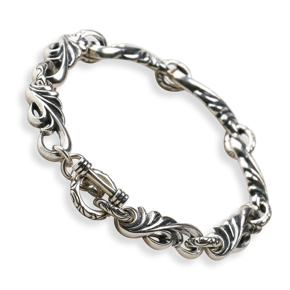 みつ legend 唐草模様シルバー925チェーン ブレスレット ５８g シルバー925素材 唐草模様 ブレスレット 925 チェーン