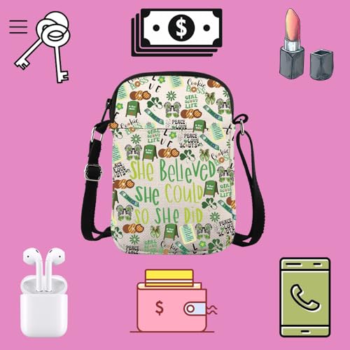 TSOTMO Scout Gift Scout Leader Gift She Believed She Could So She Did Crossbody Bag for Women Mom3