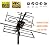 McDuory Digital Amplified Outdoor HDTV Antenna - 120 Miles Range - Built-in Amplifier - Performance in UHF/VHF - 40 feet RG6 Coax Cable - Tools Free Installation