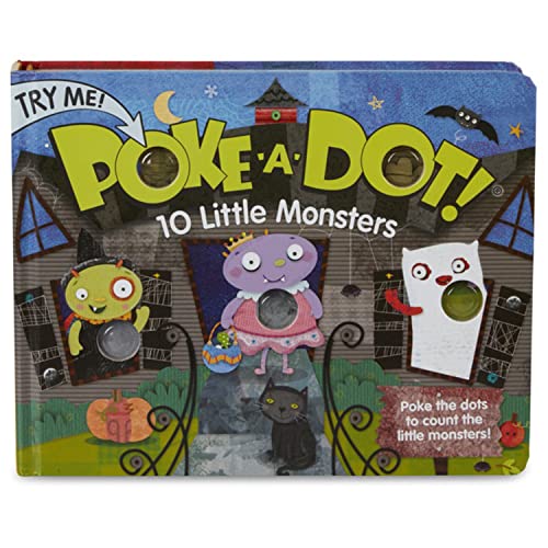 Image of Melissa & Doug Children's Book - Poke-a-Dot: 10 Little Monsters (Halloween-Themed Board Book with Buttons to Pop)