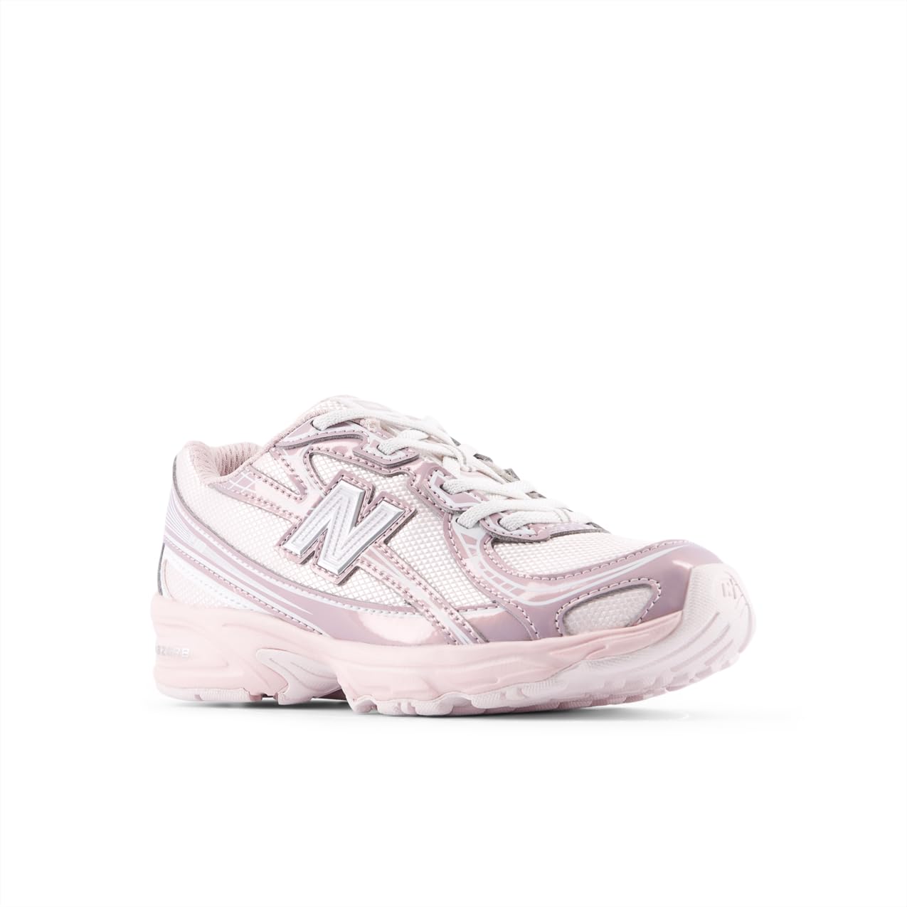New Balance 740 Bungee Lace Pre Girls Kids Running Inspired (P7401HN) (rosa sale/rosa pietra), 3 Little Kid