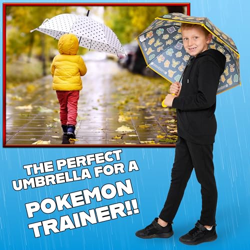 Pokémon paraguas plegable niños diseño anime ligero para viaje 4