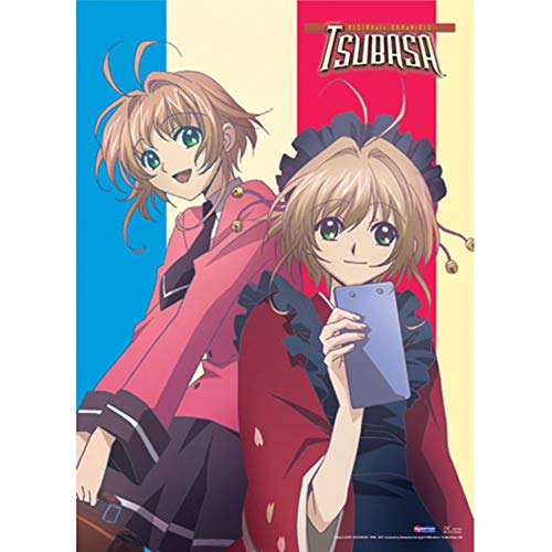 Tsubasa Sakura Duo rollo de pared tapiz de tela anime manga decoracion habitacion poster 2