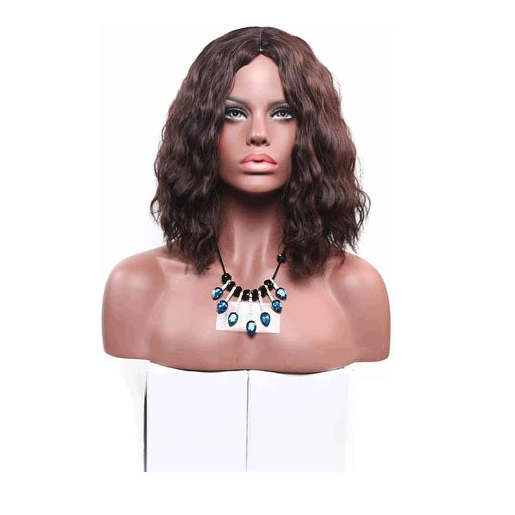 parrucca realistica Parrucca Riccia Corta Da Donna Classica Parrucca Riccia Lunga Ondulata Parrucca Alla Moda Carina Per La Festa Di Tutti I Giorni Parrucca Funky Da 16 "/ 40 Cm eleganza naturale