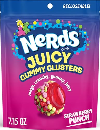NERDS Juicy Gummy Clusters Strawberry Punch...