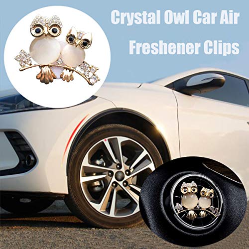 3 pz Cristallo Gufo Auto Deodorante Clip Auto Air