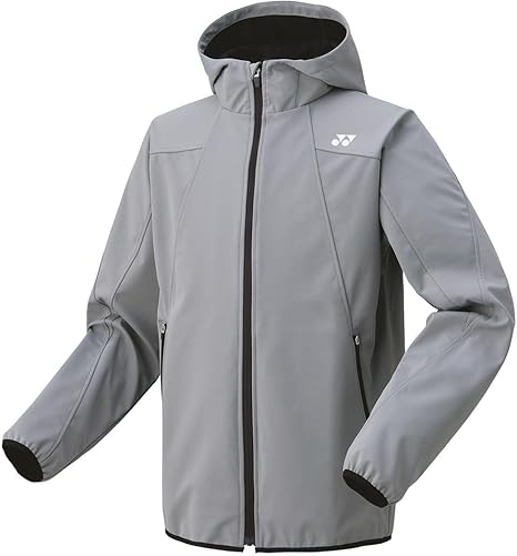 YONEX フルジップフード付きパーカー ダークグレー YONEX スウェット パーカー メンズ レディース/ヨネックス