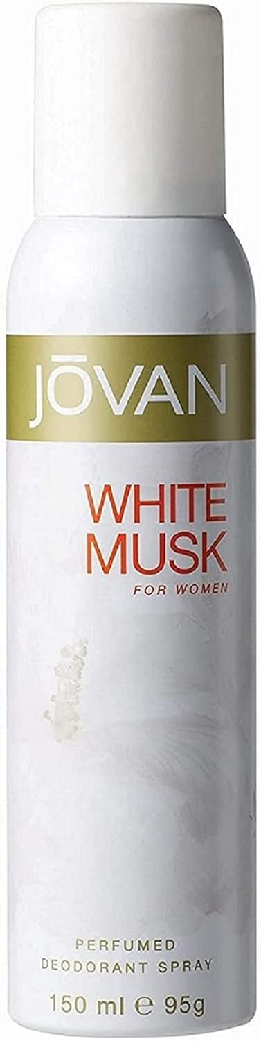 Jovan Deodorant Spray for Women, Musk, 5 Ounce (Pack of 2)