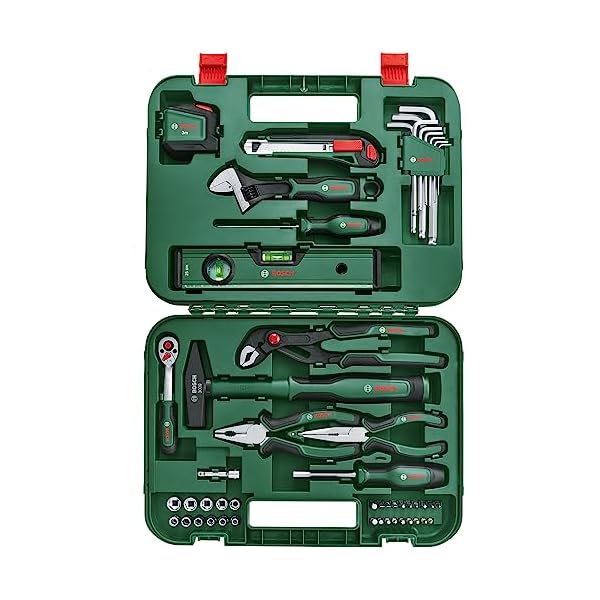 Bosch Home and Garden Bosch Handwerkzeug-Set Advanced, 52-teilig (Set mit hochwertigen Werkzeugen für erfahrene Heimwerker; lange Lebensdauer; hochwertige Materialien; ergonomisches Design) – Bild 3