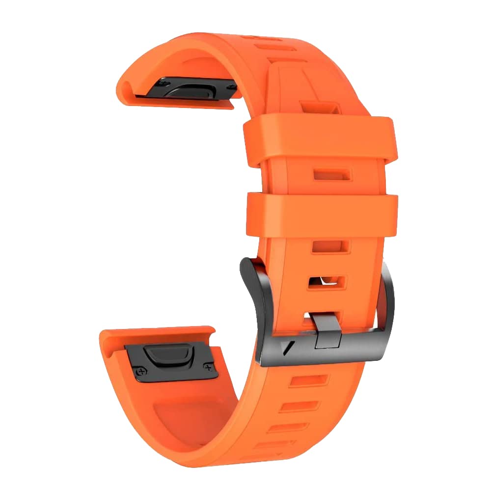 Bracelet silicone Garmin Fenix 6 5 Enduro flexible ultra résistant - 5