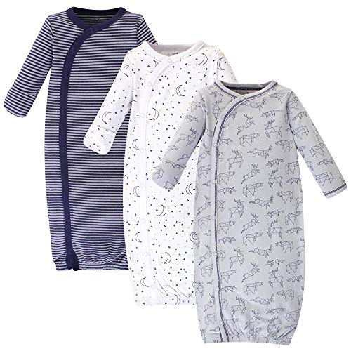 Image of Touched by Nature Baby Girls' Organic Cotton Kimono Gowns