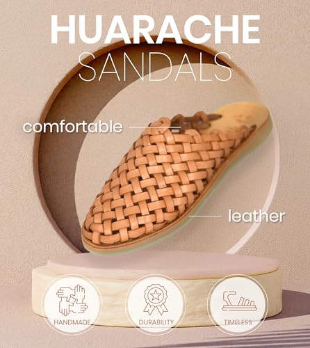 Macarena Collection Womens Shoes Leather Sandals for Women | Huarache Handmade Mexican Sandals | Comfortable & Stylish Womens Sandals Panal3