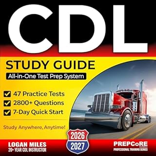 CDL Study Guide Audiobook By Logan Miles, PrepCore Guides - editor cover art