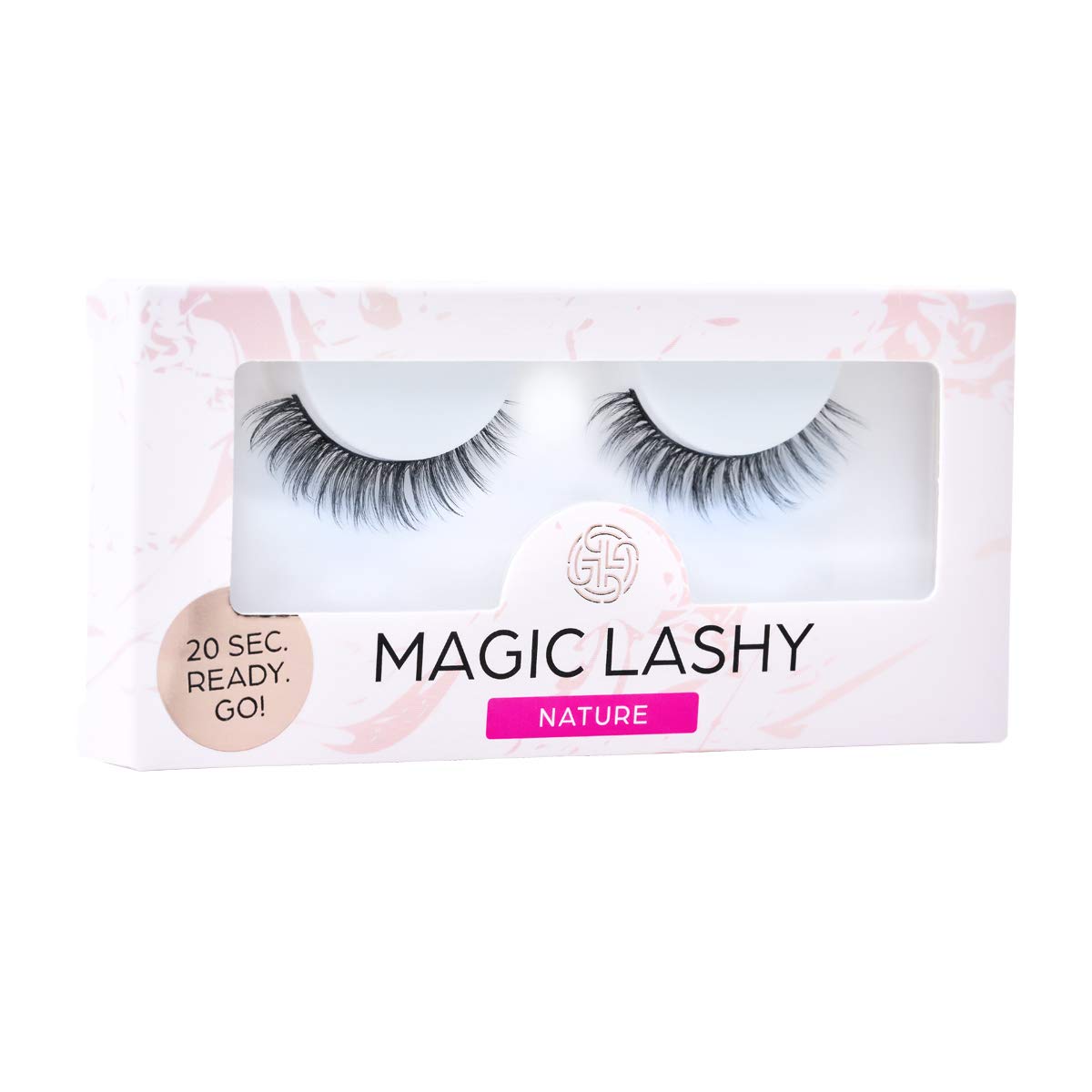 GL Beauty Kunstwimpern Wimpernbänder – Nature, HANDMADE, wiederverwendbar bis 25x