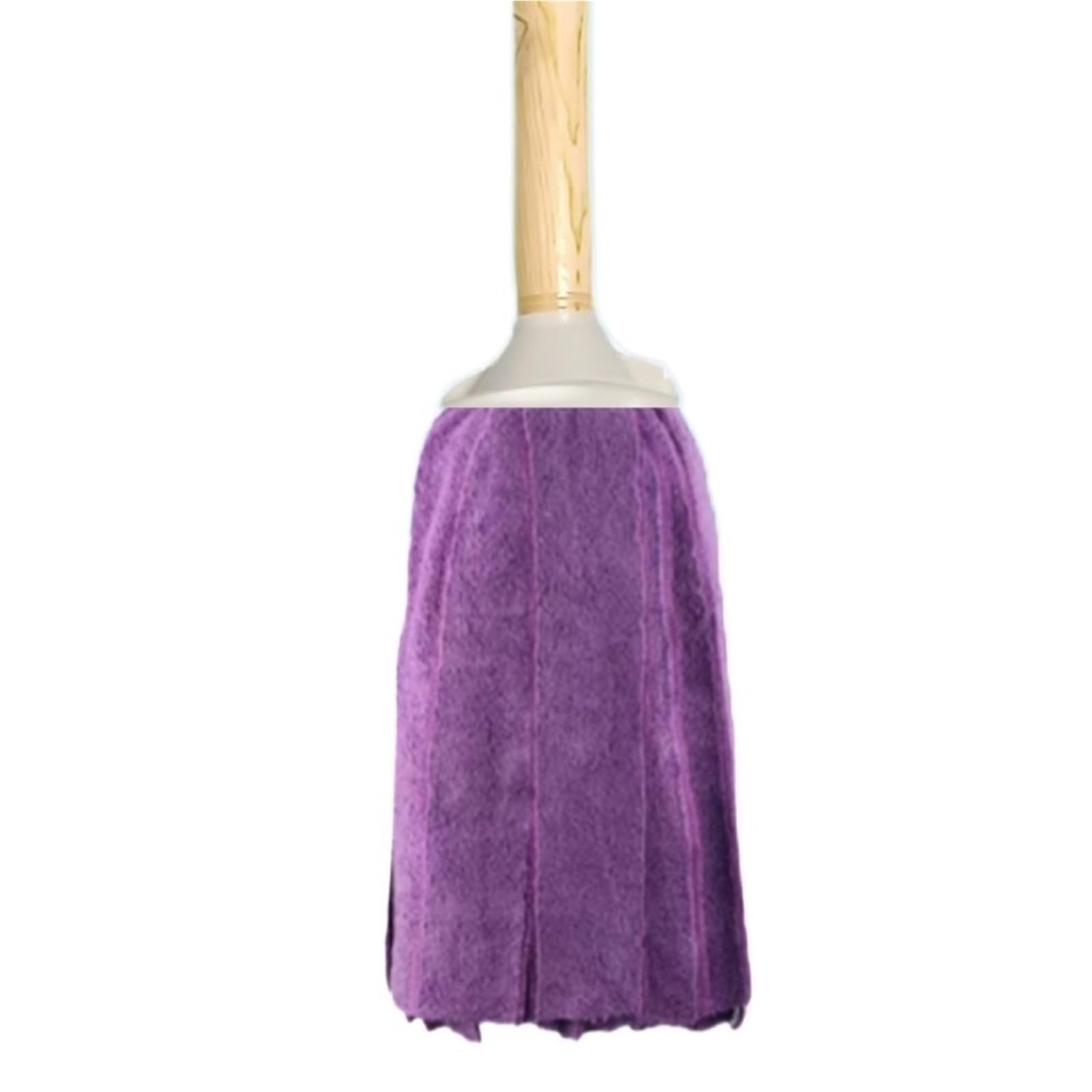Fregona Fregona doméstica, fregona sin Lavar a Mano, fregona de Toalla Gruesa, fregona de Poste de Madera Absorbente Larga, fregona de Limpieza sin Rastro(Purple)