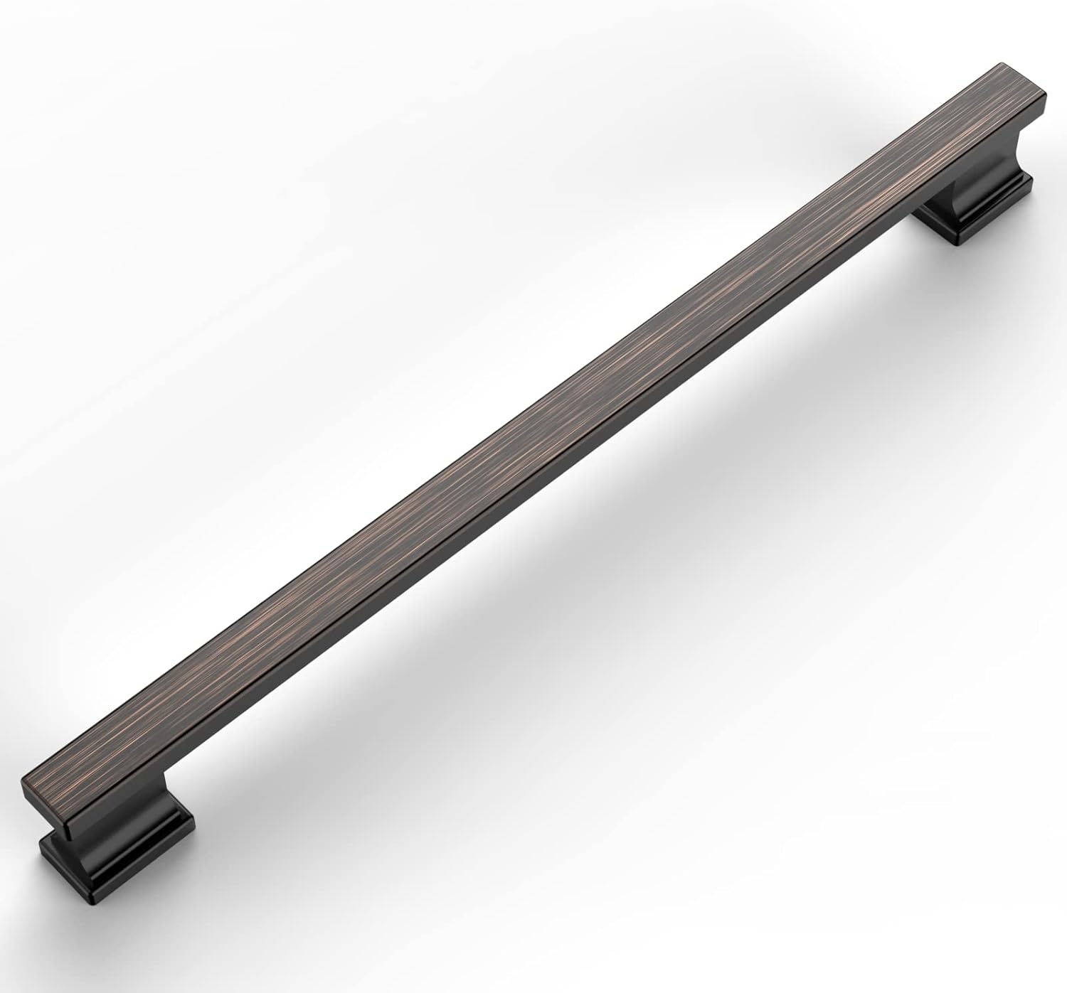 Amerdeco 6 Pack Oil Rubbed Bronze Cabinet Pulls, 15 Inch(381mm) Hole Centers, Kitchen Cabinet Hardware, Cupboard Handles, Drawer Pulls ZH00013