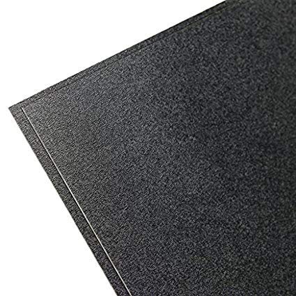 ABS Plastic Sheet - Black - 3/32 (12x12) - 5 Pack