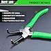 HURRICANE 4 Pieces Snap Ring Pliers Set, 7 Inch Internal & External Circlip Pliers Kit, CR-V Straight & Bent Jaw Pliers, Ideal for Ring Remover Retaining and Remove Hoses, with Portable Storage Pouch