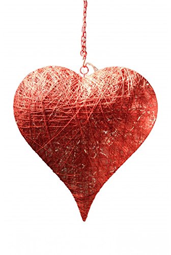 Decoshop Colgante Rojo Del Corazón