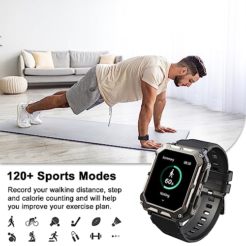Smartwatch für Herren von Blackview mit Android, HD-Touchscreen und Bluetooth
