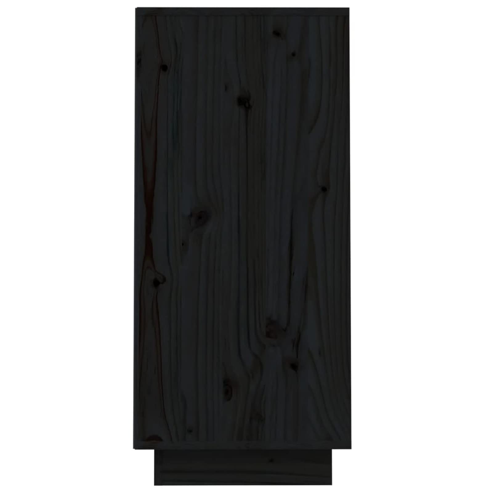 Festnight Beistellschrank Konsolenschrank aus Holz Büroschrank Mehrzweckschrank Allzweckschrank Beistellcontainer Schwarz 60x34x75 cm Massivholz Kiefer für Ihr Schlafzimmer, Wohnzimmer oder Büro