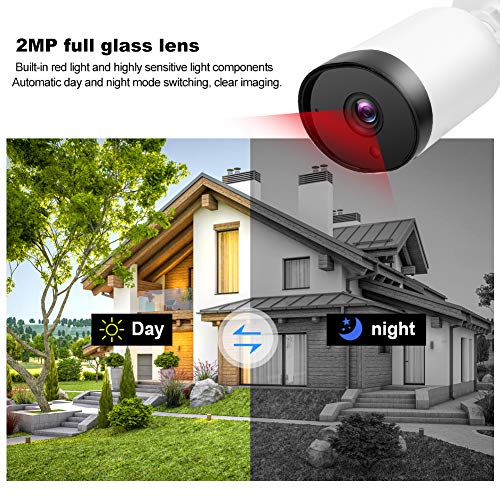 Draaibare 1080P IP-intercomcamera, waterdichte wifi PIR-webcam voor buiten, met ingebouwde luidspreker en microfoon… - Image 8