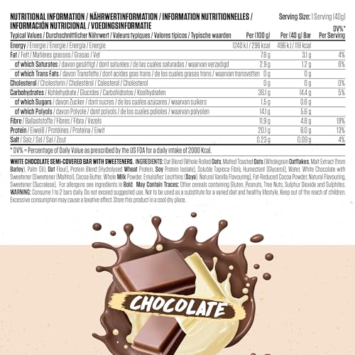 BodyFuel High Protein Flapjack - 8g Protein, Low Sugar, High Fiber Snack for Pre-Workout & Post-Workout Recovery (Chocolate)(12 x 40g) - Image 3