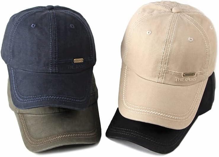 Denim Baseball Cap for Men Vintage Sports Hats Adjustable for Fishing, Camping, Running - Image 5