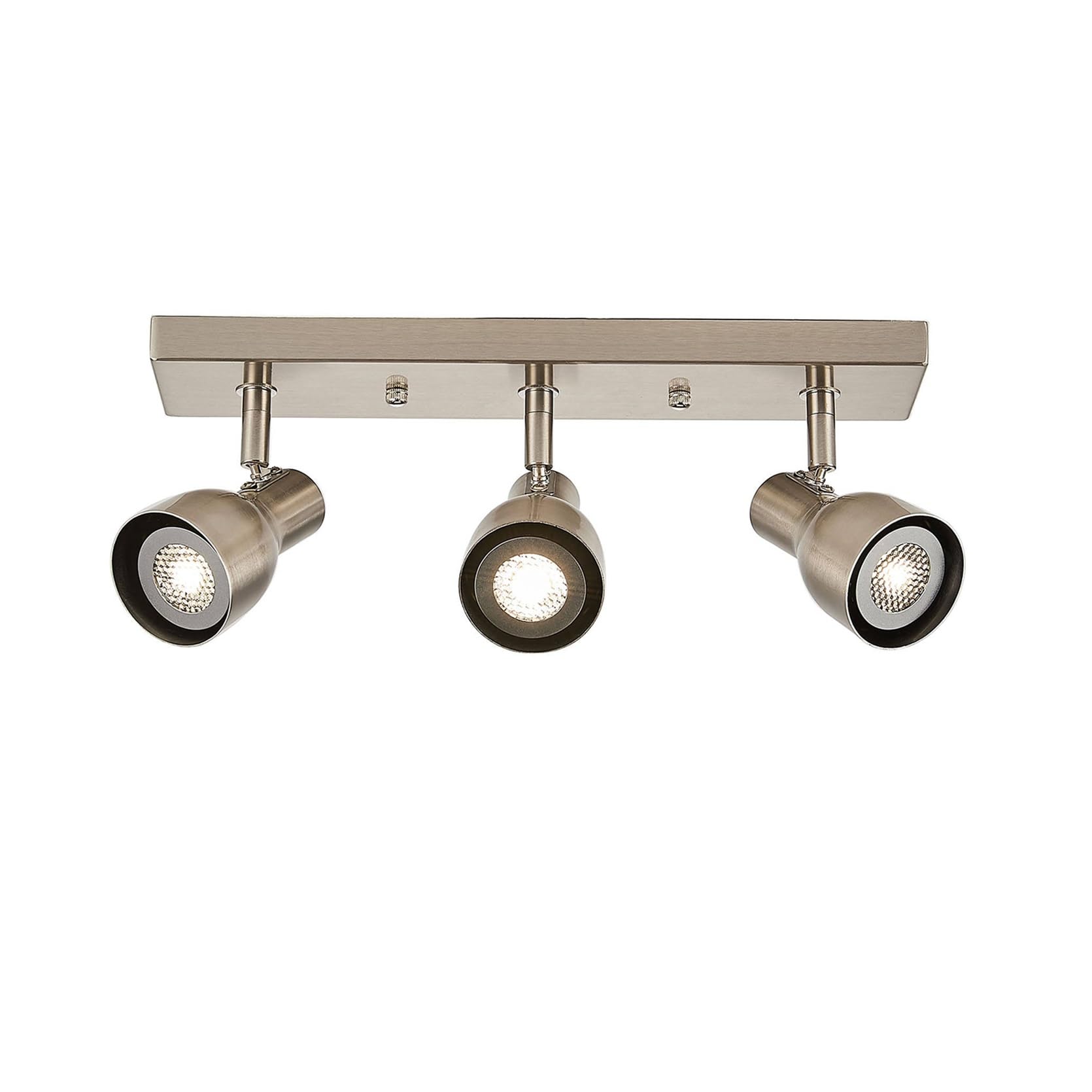 KXEcoLife 3-Color LED Track Lighting 3 Heads 9W Dimmable, Adjustable Beam Degree360°,3000K/3500K/4000K, Ceiling Light Fixtures Art Painting Display Exhibition(3LIGHT-A,Cold)