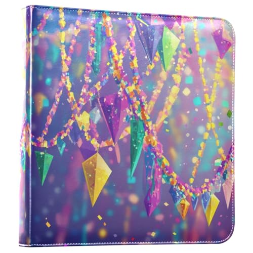 Álbum de Fotos Autoadhesivo DIY Scrapbook Album Carnaval Mardi Gras 3 Anillas 40 Páginas 8x10 para Recuerdos miniatura 1