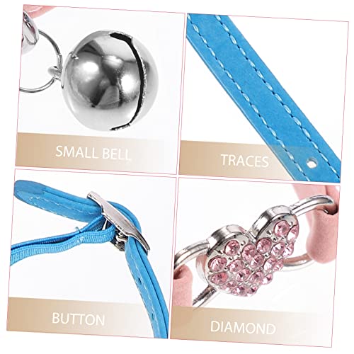 Collier de chat en strass réglable de qualité supérieure pour petit félin