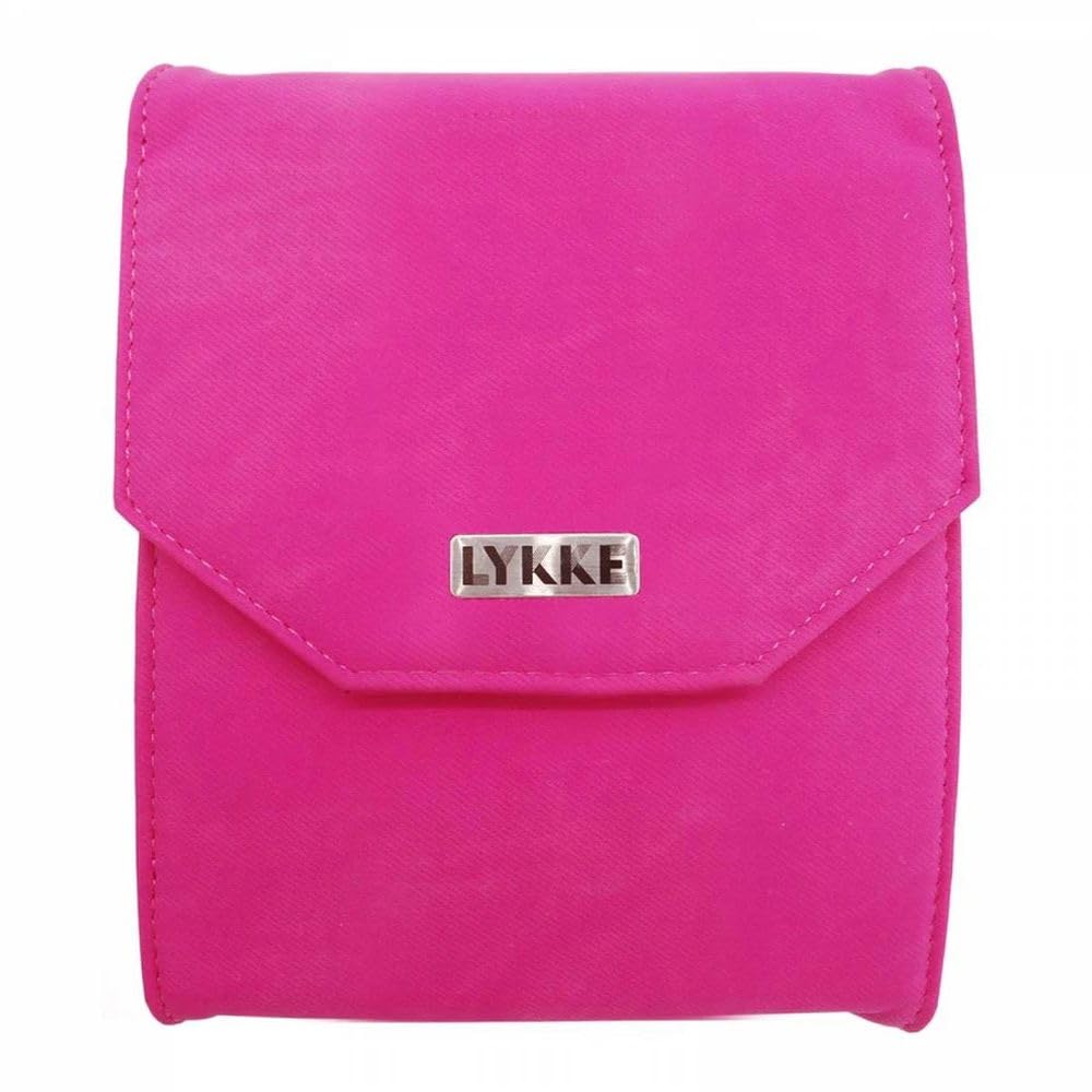 LYKKE Kit de démarrage aiguilles circulaires interchangeables avec pointes de 12,7 cm Blush Fuchsia – Imitation denim