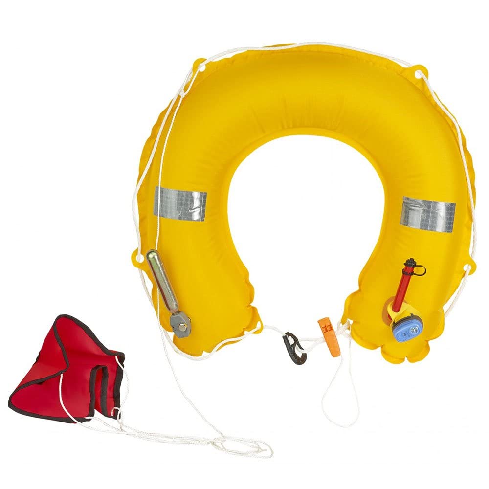 Plastimo Bouée Fer à Cheval Gonflable - Jaune - - sans feu